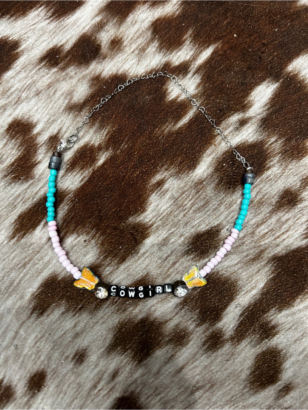 Cowgirl choker style necklace handmade brand new